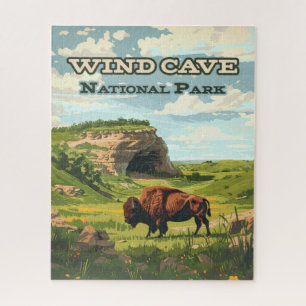 Wind Cave Nationalpark Bison South Dakota Puzzle
