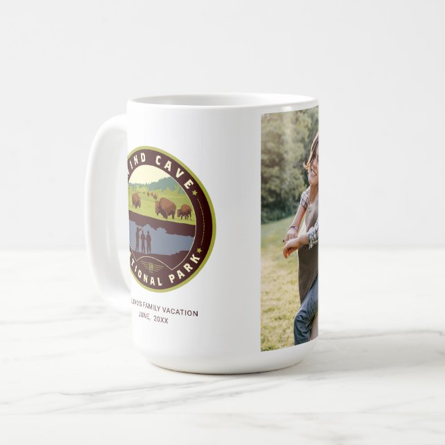 Wind Cave Nationalpark Kaffeetasse (Vorderseite Links)