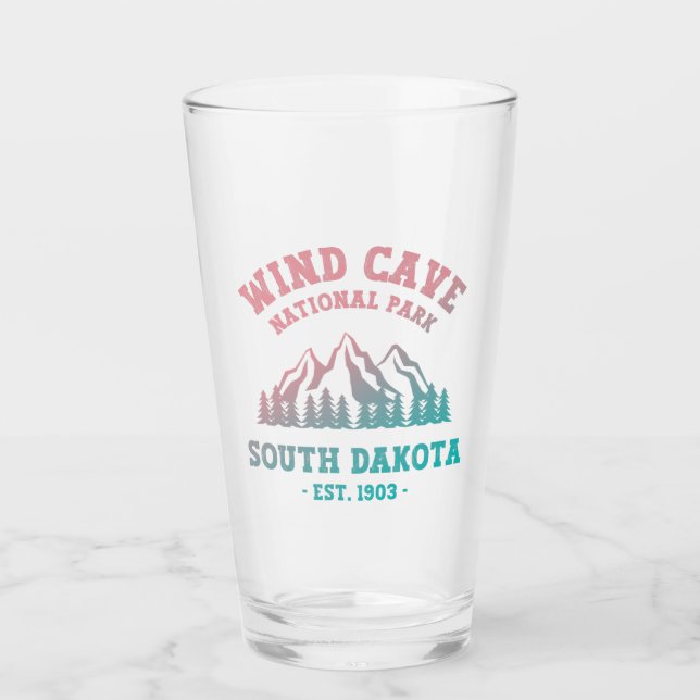 Wind Cave Nationalpark Süd Dakota Glas (Vorderseite)