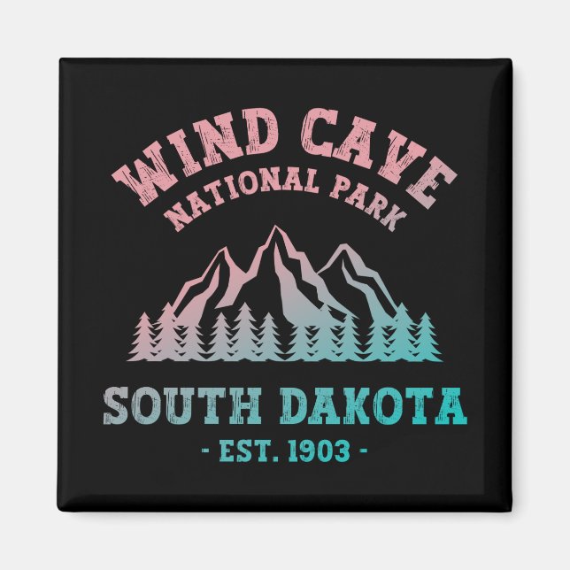 Wind Cave Nationalpark Süd Dakota Magnet (Vorne)