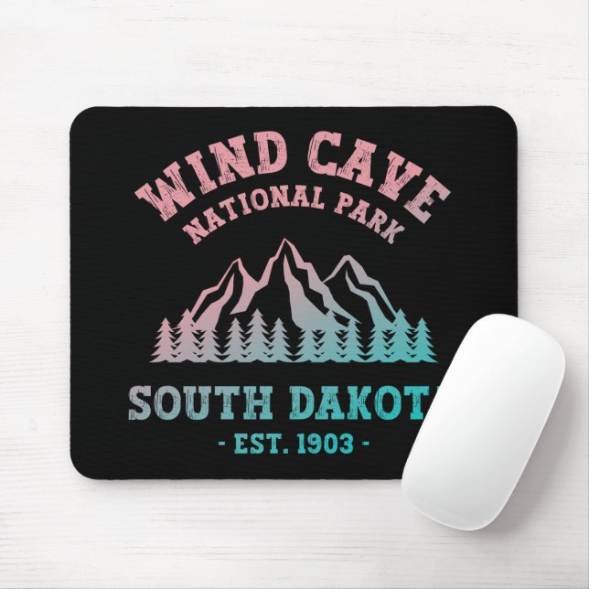 Wind Cave Nationalpark Süd Dakota Mousepad (Mit Mouse)