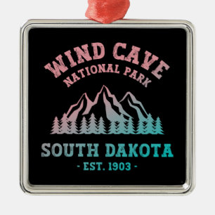 Wind Cave Nationalpark Süd Dakota Ornament Aus Metall