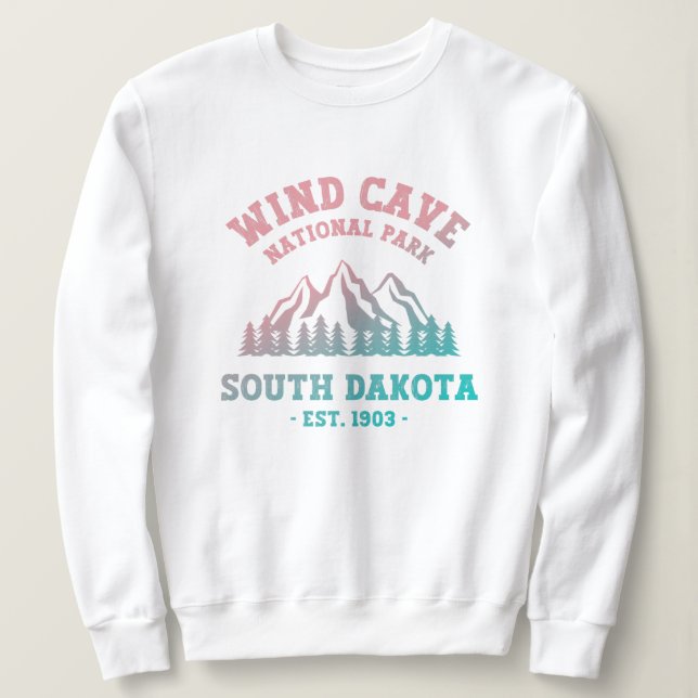 Wind Cave Nationalpark Süd Dakota Sweatshirt (Design vorne)