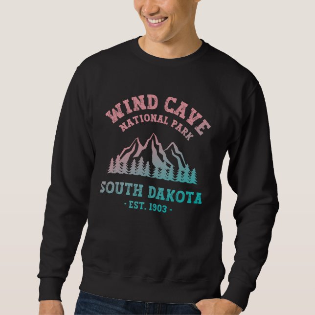 Wind Cave Nationalpark Süd Dakota Sweatshirt (Vorderseite)