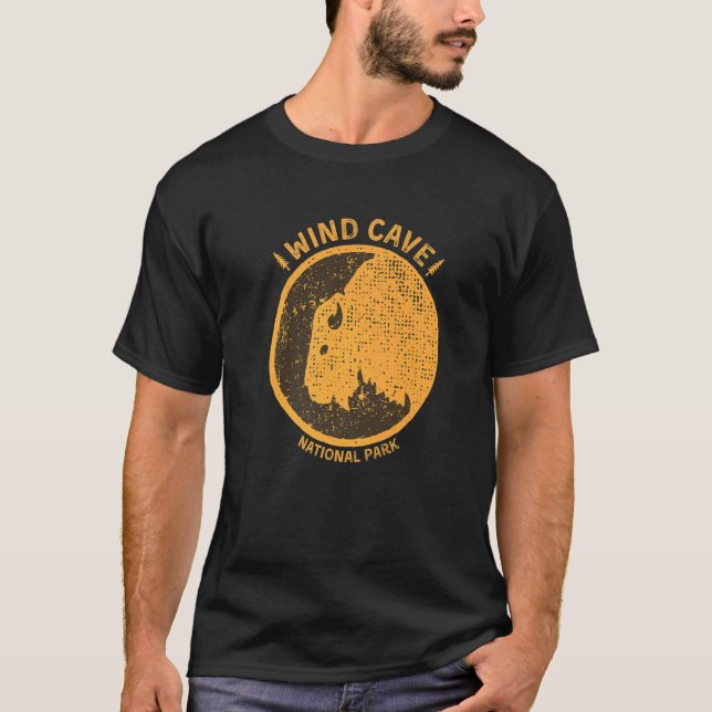 Wind Cave Nationalpark Süd Dakota T-Shirt (Vorderseite)