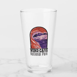Wind Cave Nationalpark Süd Dakota Vintag Glas