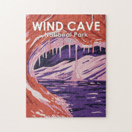Wind Cave Nationalpark Süd Dakota Vintag Puzzle