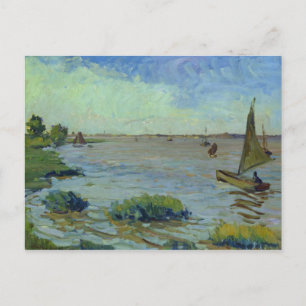 Wind Day on the Elbe, 1911 Postkarte