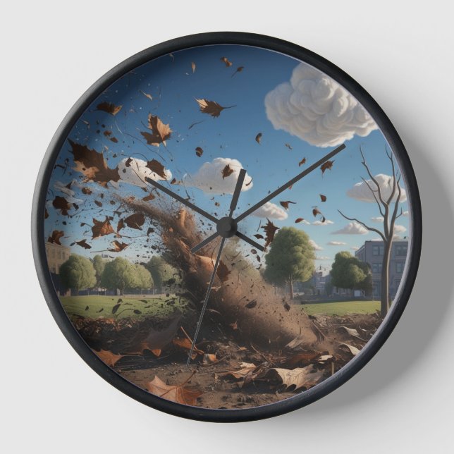 Wind Day Wall Clock Uhr (Vorderseite)