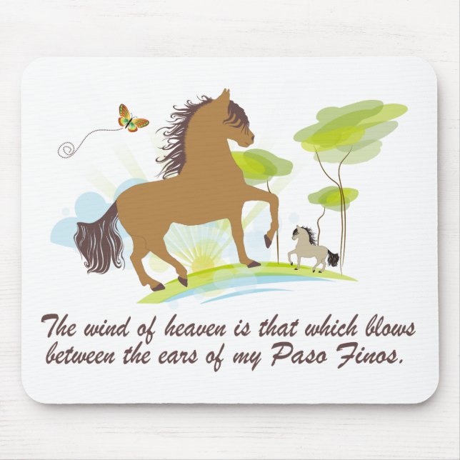 Wind des Himmels - Paso Fino Mousepad (Vorne)