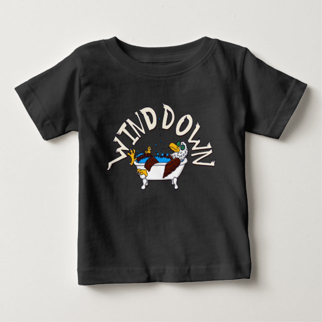 Wind Down Eagle Baby T-shirt (Vorderseite)