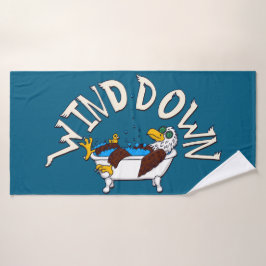 Wind Down Eagle Badehandtuch