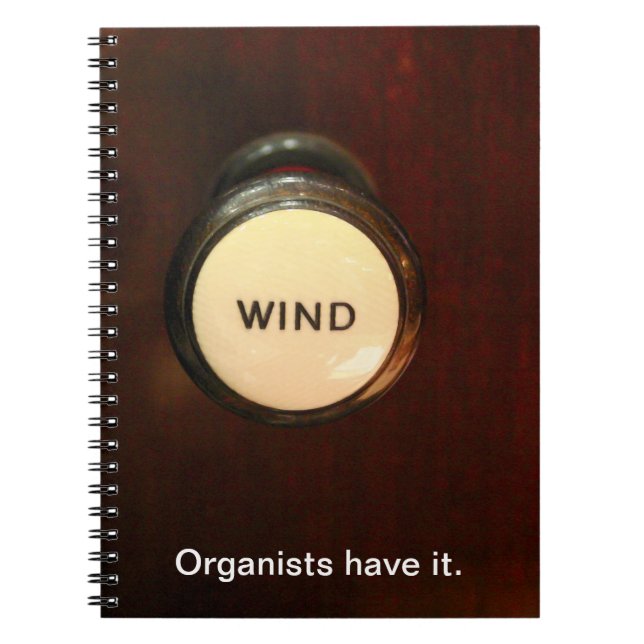 WIND drawstop notebook Notizblock (Vorderseite)