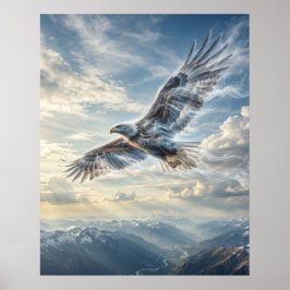Wind Eagle Endloser Himmel Poster