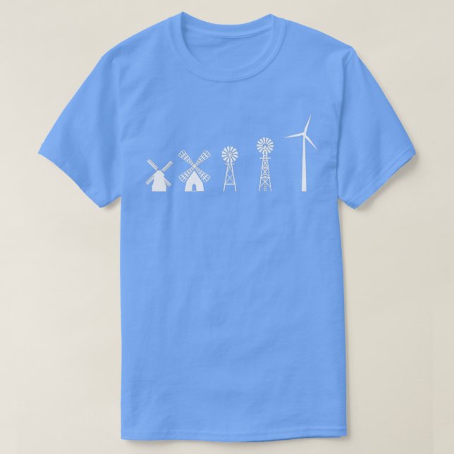 wind energy evolution windmill 1 T-Shirt (Design vorne)