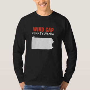 Wind Gap Pennsylvania USA Bundesstaat Amerika Reis T-Shirt