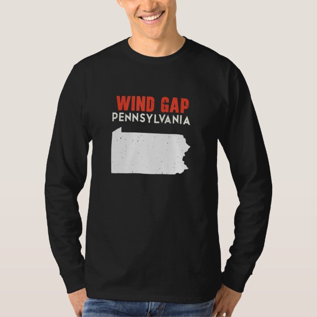 Wind Gap Pennsylvania USA State America Travel T-Shirt (Vorderseite)