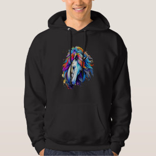 Wind Horst Abstraktes Portrait Hoodie