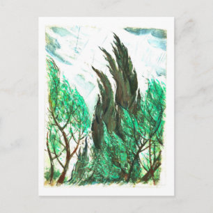 Wind in den Baumkronen Postkarte