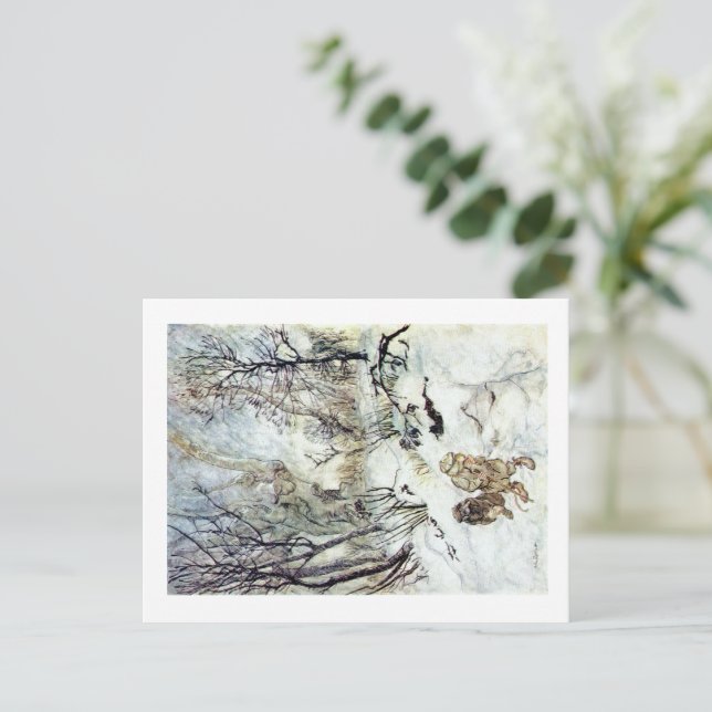 Wind in den Willows Postkarte (Stehend Vorderseite)