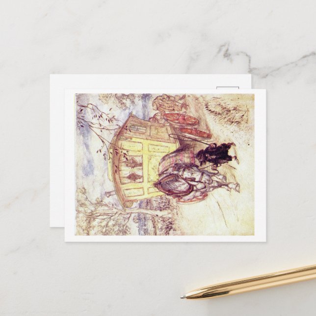 Wind in der Willows-Postkarte Postkarte (Vorderseite/Rückseite Beispiel)