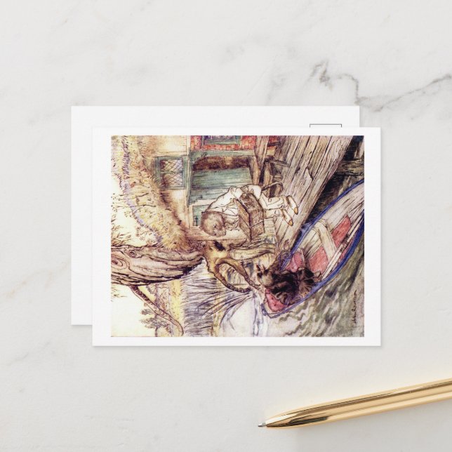 Wind in der Willows-Postkarte Postkarte (Vorderseite/Rückseite Beispiel)