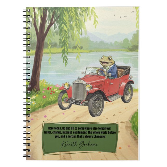 Wind in the Willows notebook Notizblock (Vorderseite)