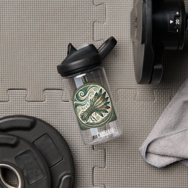 Wind Keeper Aufkleber Trinkflasche (Fitnesstudio (gedreht))
