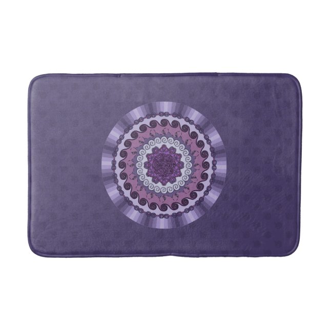 Wind Mandala Bath Mat Badematte (Vorderseite)