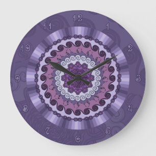 Wind Mandala Clock Große Wanduhr