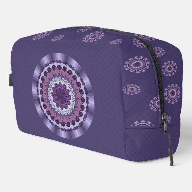 Wind Mandala Doppel-Kit Waschbeutel (Rechte Ecke)