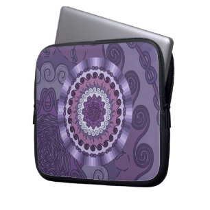 Wind-Mandala-Laptop-Hülle Laptopschutzhülle