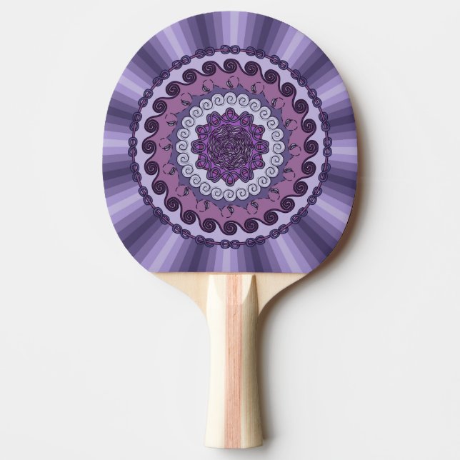 Wind Mandala Ping Pong Paddle Tischtennis Schläger (Vorderseite)