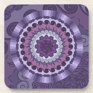 Wind Mandala Square Untersetzer