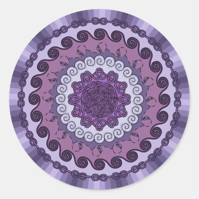 Wind Mandala Sticker (Vorderseite)