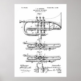Wind Musical Instrument Patent Poster