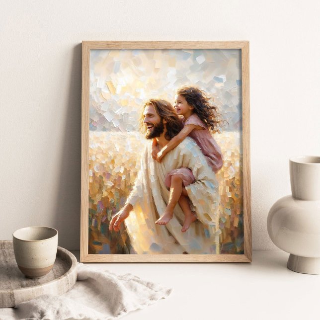 Wind of Faith, Christian Wall Art, Jesus and Girl, Poster (Von Creator hochgeladen)
