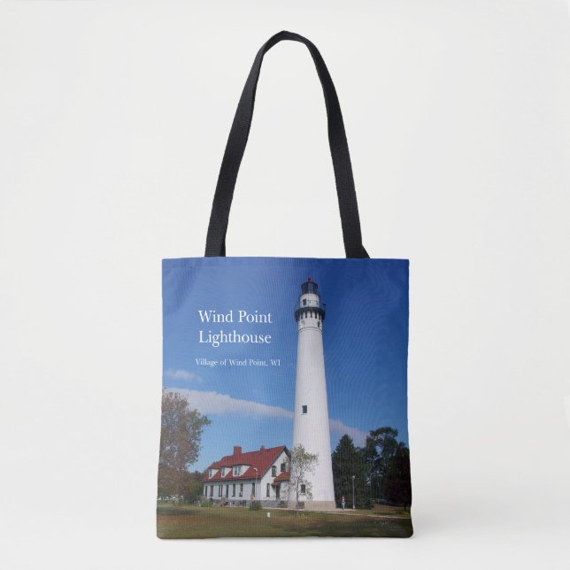 Wind Point Lighthouse auf der ganzen Tasche (Vorderseite)