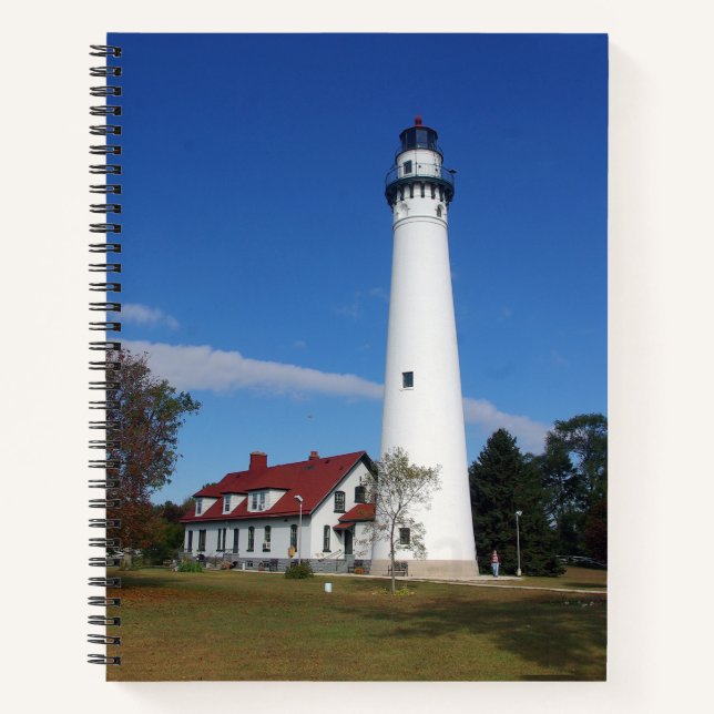 Wind Point Lighthouse Notebook Notizbuch (Vorderseite)