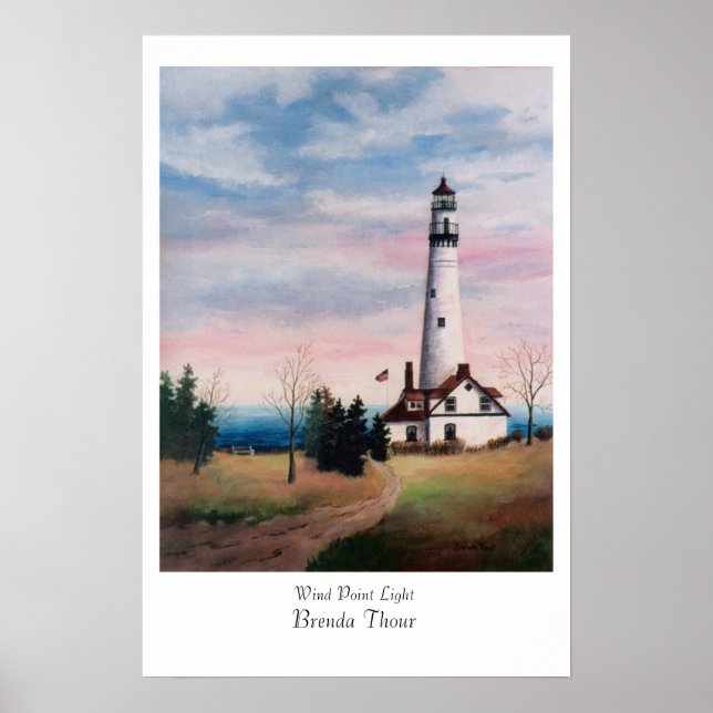Wind Point Lighthouse Poster (Vorne)