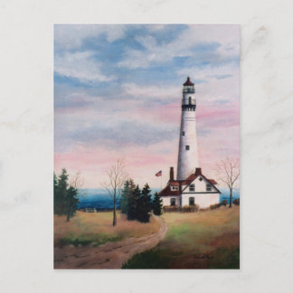 Wind Point Lighthouse Postkarte