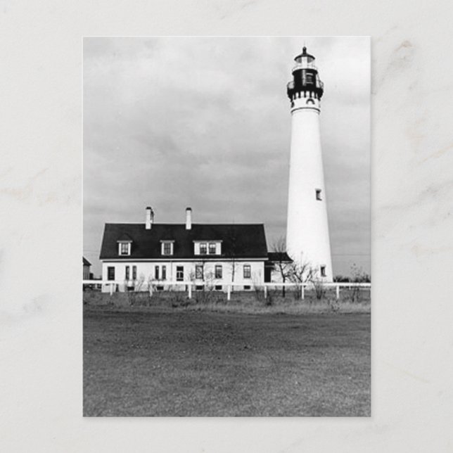 Wind Point Lighthouse Postkarte (Vorderseite)