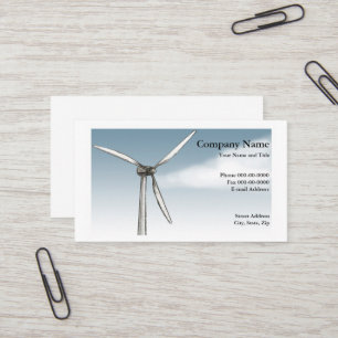 Wind Power Business Card Visitenkarte