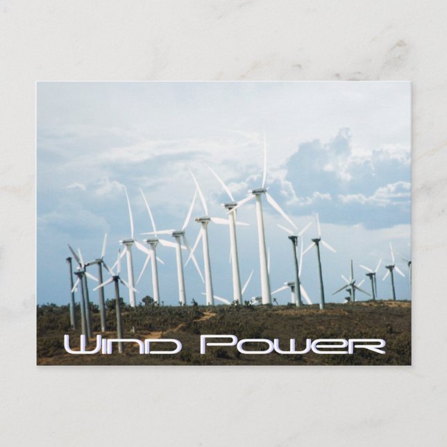 Wind Power Postkarte (Vorderseite)