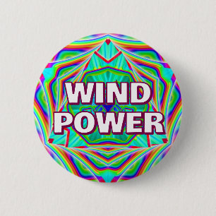 WIND-POWER (Sie können die Wörter ändern) Button