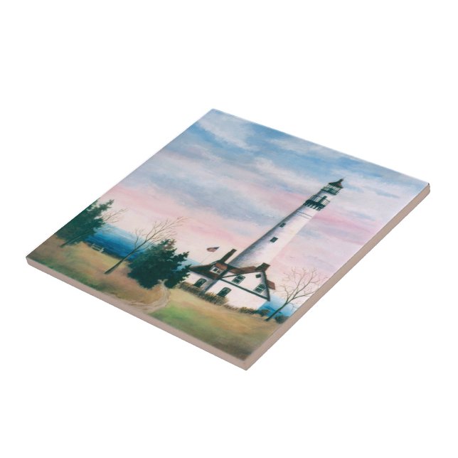 Wind-Punkt-Leuchtturm-Fliese Fliese (Seite)