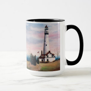 Wind-Punkt-Leuchtturm-Tasse Tasse