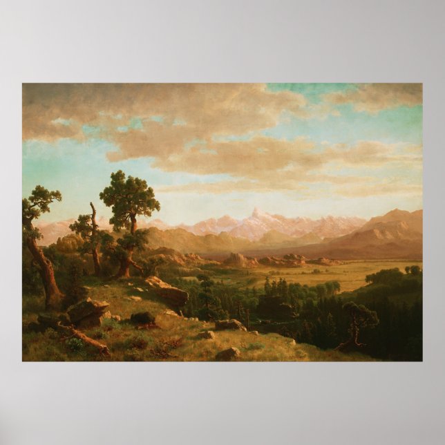 Wind River Country - Albert Bierstadt Poster (Vorne)