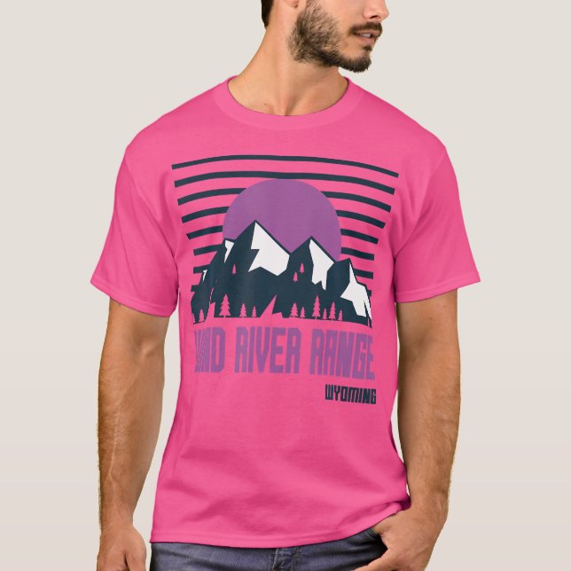 Wind River Range Mountains Wandern im Freien T-Shirt (Vorderseite)