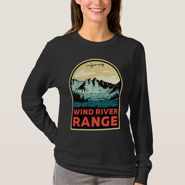 Wind River Range Mountains Wyoming T-Shirt (Vorderseite)